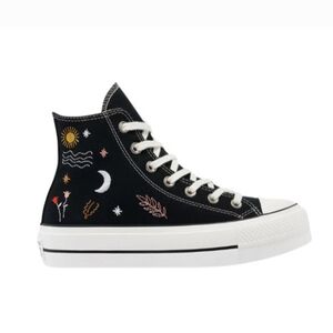 Converse Chuck Taylor It Is OK To Wander High Top Embroidered Black Sneaker  9